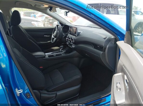 3N1AB8CVXMY217042 2021 NISSAN SENTRA Синий Вид салона спереди