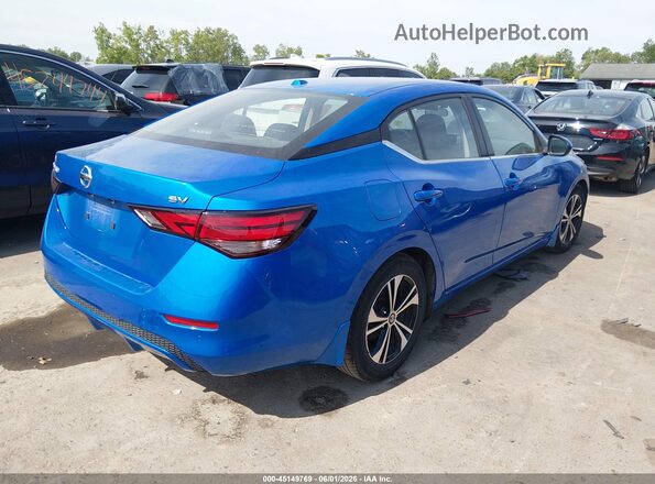 3N1AB8CVXMY217042 2021 NISSAN SENTRA Синий Задняя правая четверть