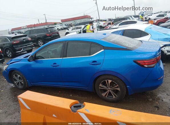 3N1AB8CVXMY233838 2021 NISSAN SENTRA Blue Vista interior de 360 grados