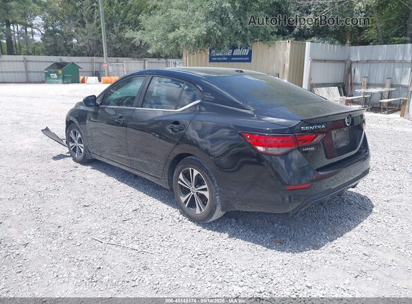 3N1AB8CVXMY264068 2021 NISSAN SENTRA Black Trasero izquierdo
