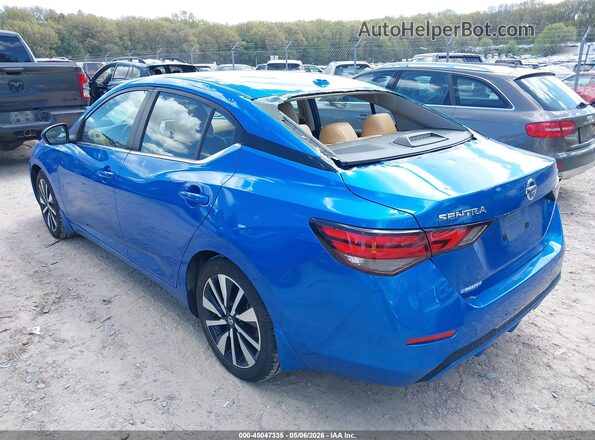 3N1AB8CVXMY286328 2021 NISSAN SENTRA Blue Trasero izquierdo