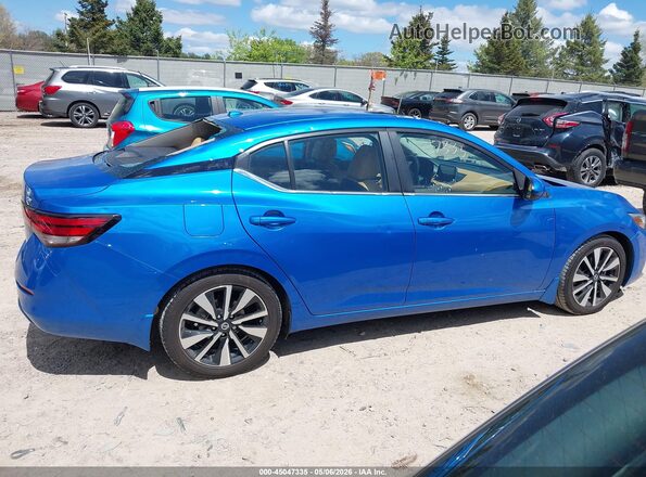 3N1AB8CVXMY286328 2021 NISSAN SENTRA Blue Vista interior trasera