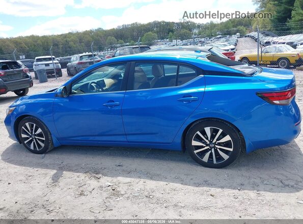 3N1AB8CVXMY286328 2021 NISSAN SENTRA Blue Vista interior de 360 grados
