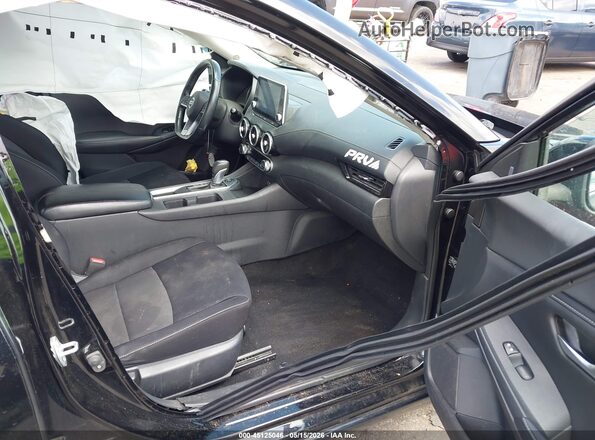 3N1AB8CVXMY292839 2021 NISSAN SENTRA Черный Вид салона спереди