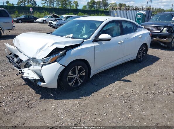 3N1AB8CVXMY317691 2021 NISSAN SENTRA White Przód lewy