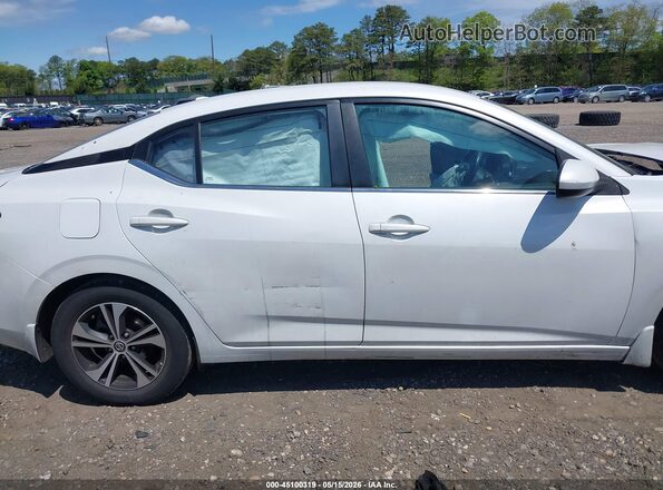 3N1AB8CVXMY317691 2021 NISSAN SENTRA White Widok zestawu wskaźników