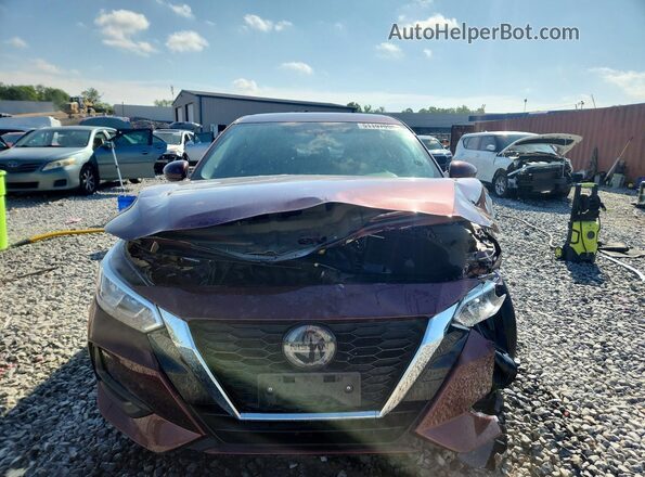 3N1AB8CVXNY253282 2022 NISSAN SENTRA Maroon 