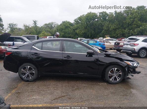 3N1AB8CVXPY265256 2023 NISSAN SENTRA Black Սալոնի 360 աստիճան տեսք
