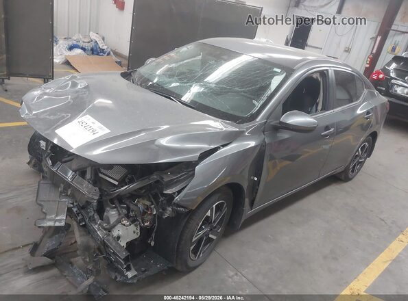 3N1AB8CVXSY213263 2025 NISSAN SENTRA Gray Առջևի ձախ երեք քառորդ տեսարան