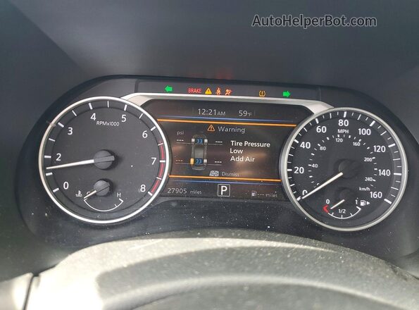 3N1AB8CVXSY287833 2025 NISSAN SENTRA Red ხელსაწყოთა პანელის ხედი