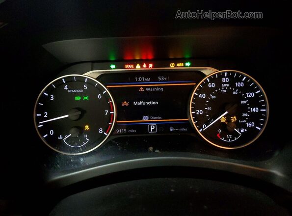 3N1AB8CVXSY381579 2025 NISSAN SENTRA Black Вид щитка приладів