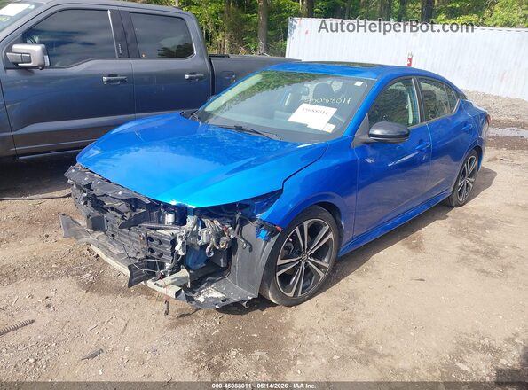 3N1AB8DV0MY203035 2021 NISSAN SENTRA Blue 