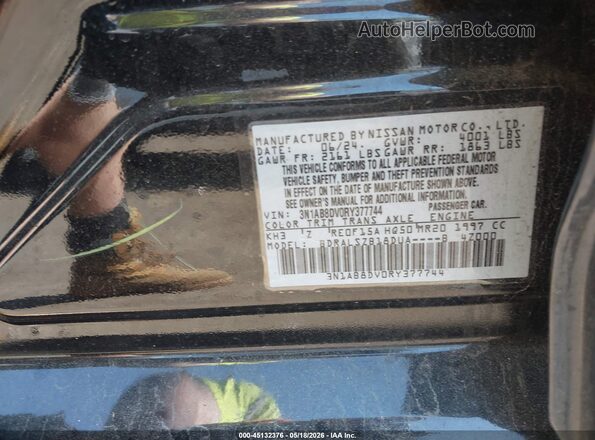 3N1AB8DV0RY377744 2024 NISSAN SENTRA Black 