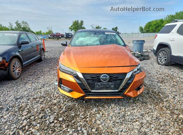 3N1AB8DV2MY266508 2021 NISSAN SENTRA Orange Widok z przodu