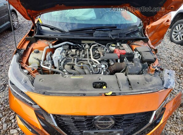 3N1AB8DV2MY266508 2021 NISSAN SENTRA Orange Widok wnętrza z tyłu