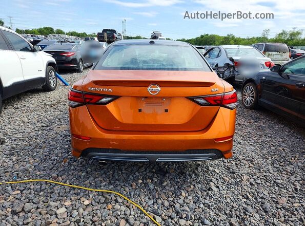 3N1AB8DV2MY266508 2021 NISSAN SENTRA Orange Widok z tyłu