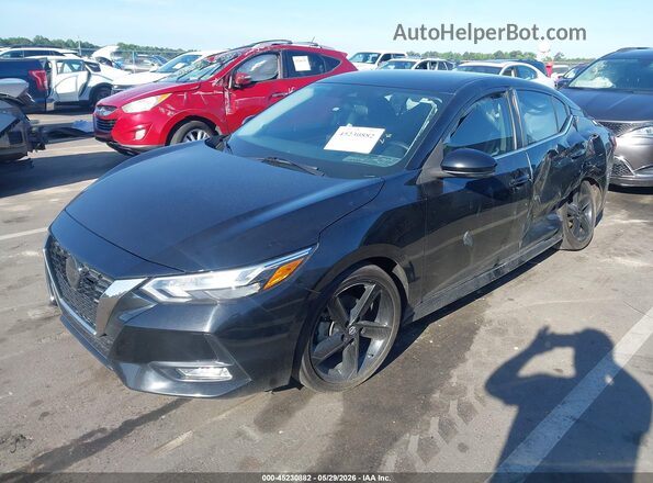 3N1AB8DV3MY280191 2021 NISSAN SENTRA Black წინა მარცხენა ხედი სამი მეოთხედიდან