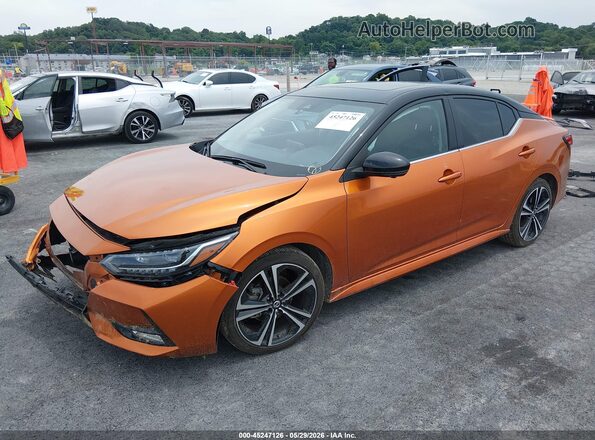 3N1AB8DV3PY291471 2023 NISSAN SENTRA Orange Vista tres cuartos delantera izquierda