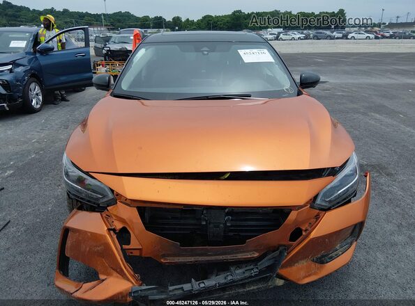 3N1AB8DV3PY291471 2023 NISSAN SENTRA Orange Vista interior trasera