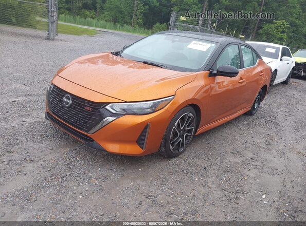 3N1AB8DV3RY331597 2024 NISSAN SENTRA Orange Առջևի ձախ երեք քառորդ տեսարան