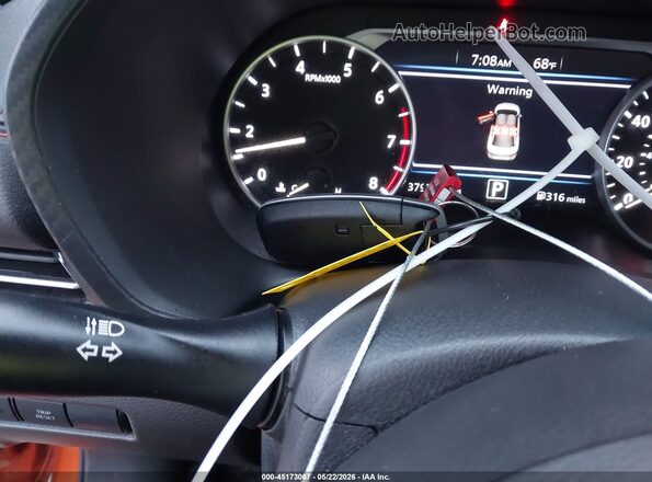 3N1AB8DV5SY284904 2025 NISSAN SENTRA Orange Dashboard view