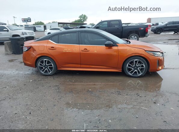 3N1AB8DV5SY284904 2025 NISSAN SENTRA Orange Rear interior view