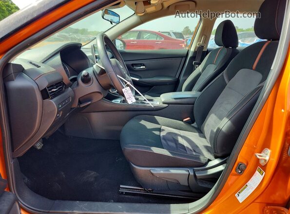 3N1AB8DV6MY270531 2021 NISSAN SENTRA Orange Widok wnętrza z przodu