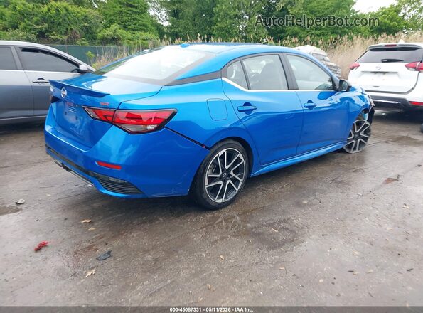 3N1AB8DV7SY268655 2025 NISSAN SENTRA Синий Задняя правая четверть