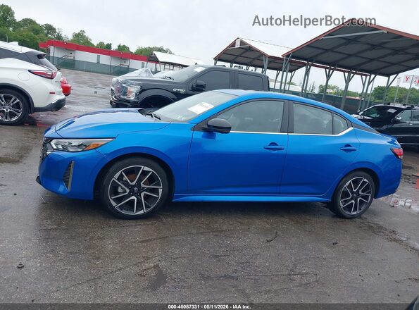 3N1AB8DV7SY268655 2025 NISSAN SENTRA Синий Панорамный вид салона 360°