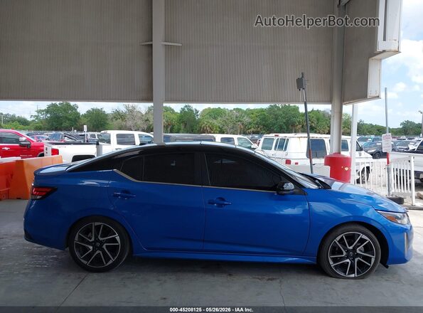 3N1AB8DV8RY332342 2024 NISSAN SENTRA Blue Widok wnętrza z tyłu