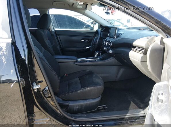 3N1AB8DVXMY206413 2021 NISSAN SENTRA Black Вид салону спереду