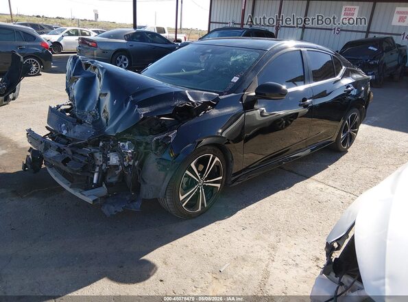 3N1AB8DVXMY206413 2021 NISSAN SENTRA Black Передня ліва чверть