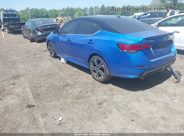 3N1AB8DVXMY258303 2021 NISSAN SENTRA Blue Tył lewy