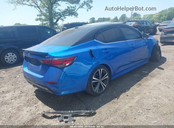 3N1AB8DVXMY258303 2021 NISSAN SENTRA Blue Tył prawy