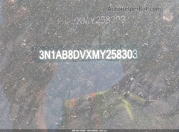 3N1AB8DVXMY258303 2021 NISSAN SENTRA Blue Widok komory silnika