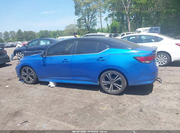 3N1AB8DVXMY258303 2021 NISSAN SENTRA Blue Widok wnętrza 360 stopni