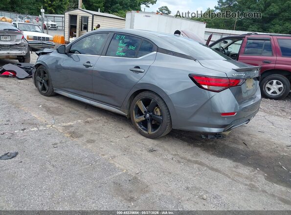 3N1AB8DVXMY313963 2021 NISSAN SENTRA Gray Trasero izquierdo