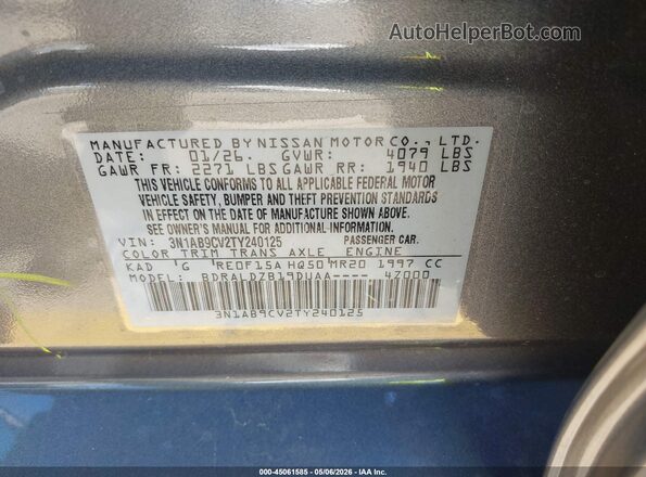 3N1AB9CV2TY240125 2026 NISSAN SENTRA Black Vista del compartimento del motor
