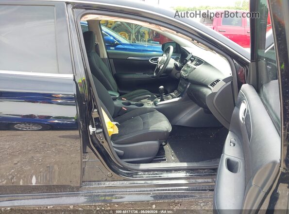 3N1CB7AP7HY301221 2017 NISSAN SENTRA Black Widok wnętrza z przodu