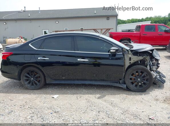 3N1CB7AP7HY301221 2017 NISSAN SENTRA Black Widok wnętrza z tyłu