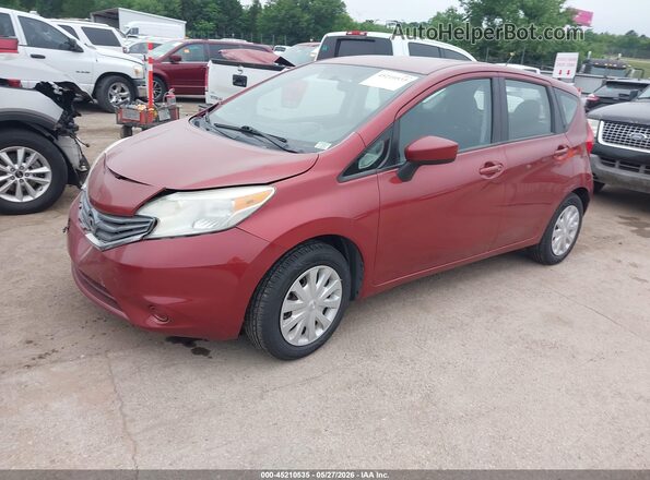 3N1CE2CP0GL356399 2016 NISSAN VERSA NOTE Red Առջևի ձախ երեք քառորդ տեսարան