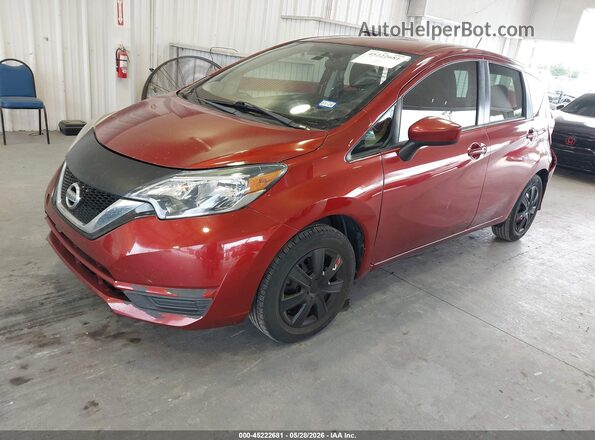 3N1CE2CP4JL355375 2018 NISSAN VERSA NOTE Burgundy Առջևի ձախ երեք քառորդ տեսարան