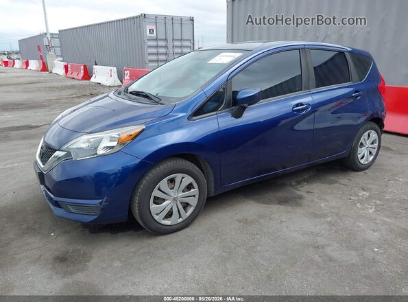3N1CE2CP7KL355520 2019 NISSAN VERSA NOTE Blue Առջևի ձախ երեք քառորդ տեսարան