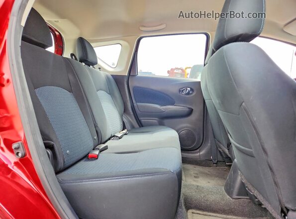 3N1CE2CPXGL353008 2016 NISSAN VERSA Red Rear seats view