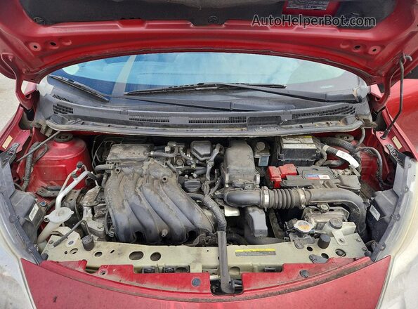 3N1CE2CPXGL353008 2016 NISSAN VERSA Red Rear interior view