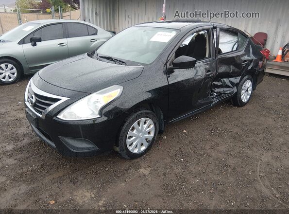 3N1CN7AP0GL857597 2016 NISSAN VERSA Black Առջևի ձախ երեք քառորդ տեսարան