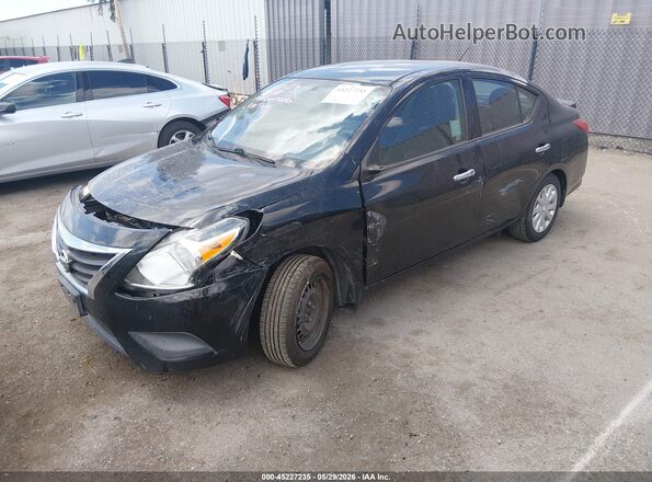 3N1CN7AP0GL906572 2016 NISSAN VERSA Black Առջևի ձախ երեք քառորդ տեսարան