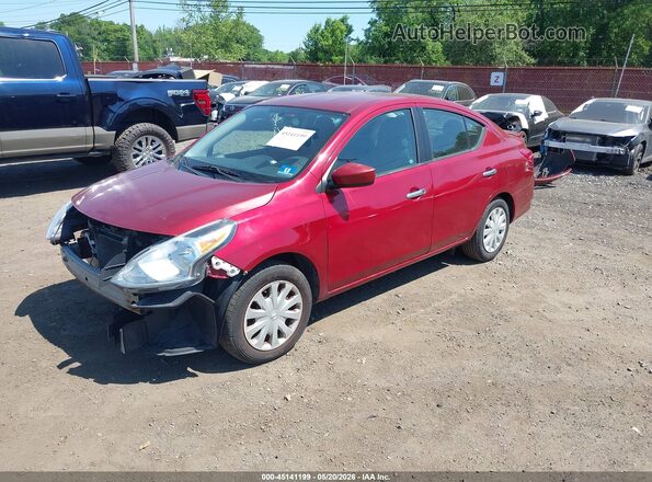 3N1CN7AP2GL855141 2016 NISSAN VERSA Красный Передняя левая четверть