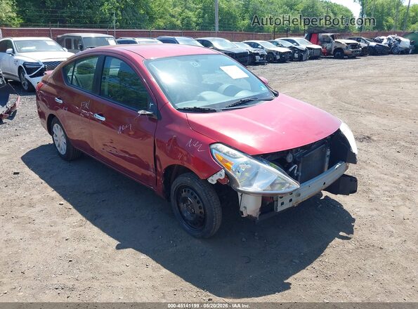 3N1CN7AP2GL855141 2016 NISSAN VERSA Красный Вид щитка приборов
