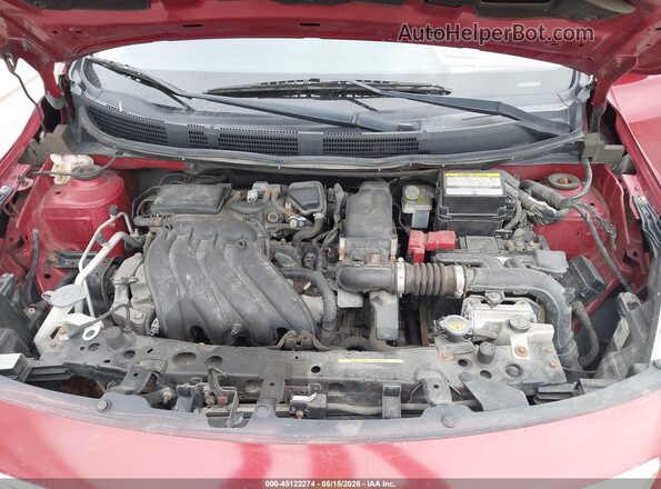 3N1CN7AP4JL860087 2018 NISSAN VERSA Red Widok z tyłu